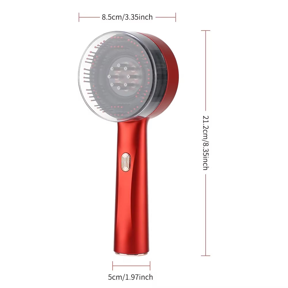 Electric Vibration Massage Comb Portable Hair Follicle Comb Scalp Oil Liquid Applicator Head Massager Hair Growth anti Loss Care