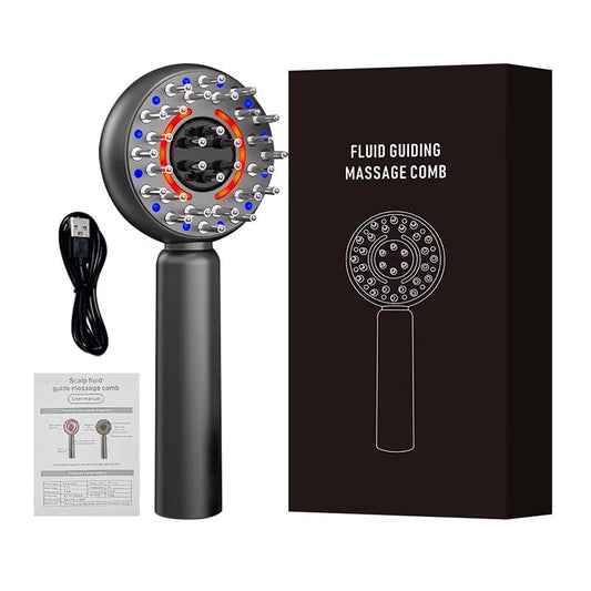 Electric Vibration Massage Comb Portable Hair Follicle Comb Scalp Oil Liquid Applicator Head Massager Hair Growth anti Loss Care