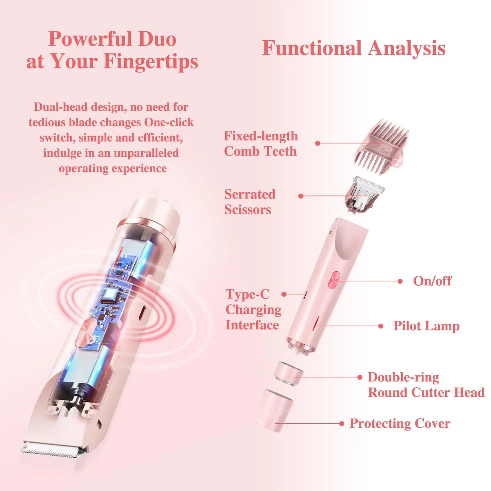 2-in-1 women’s electric razor